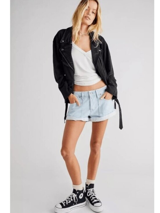 Free People Pants - NWT Free People Beginners Luck Low Rise Slouch Short size 31